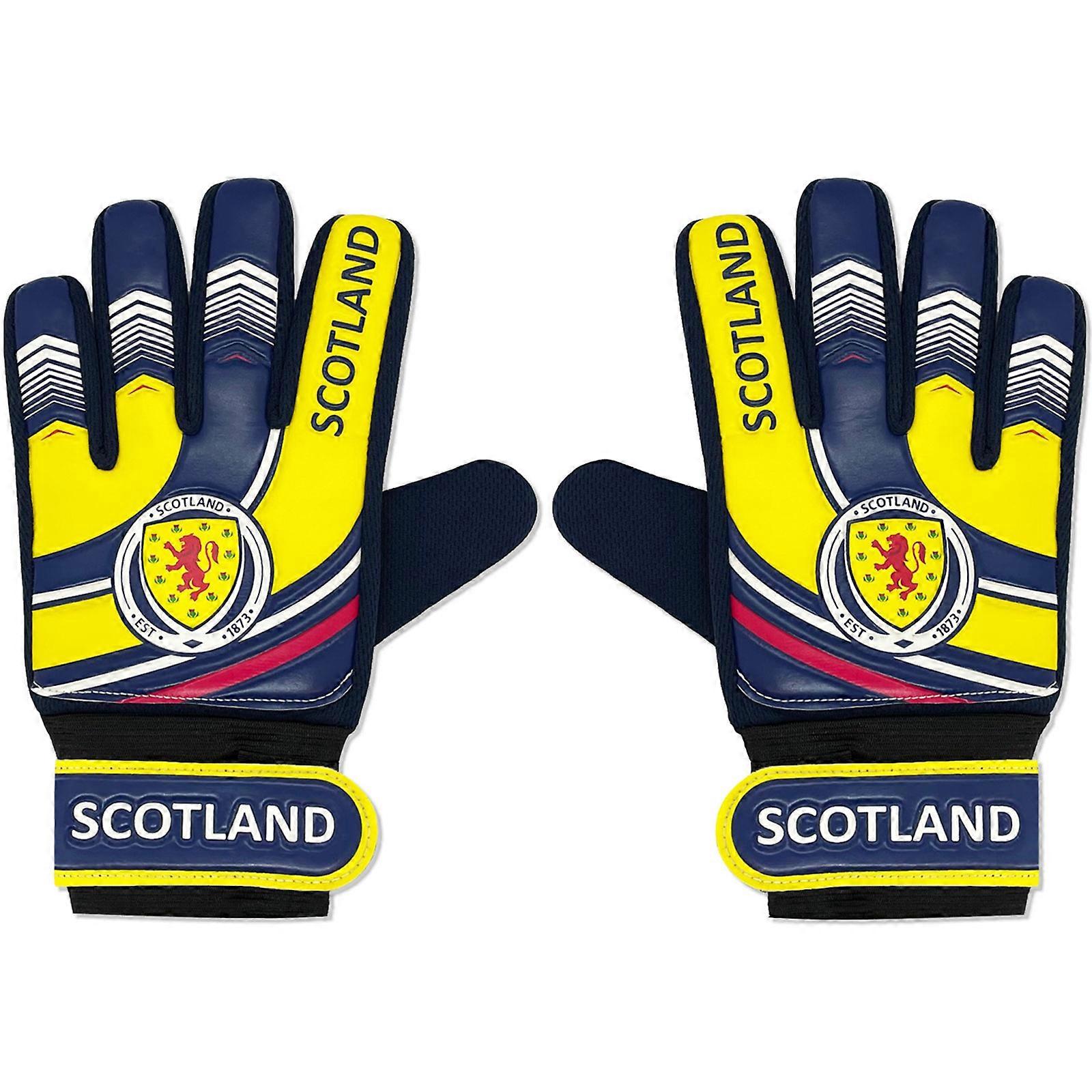 Skottland Pojkar Handskar Målvakt Målvakt Barn Pojkar OFFICIELL Fotboll Gåva