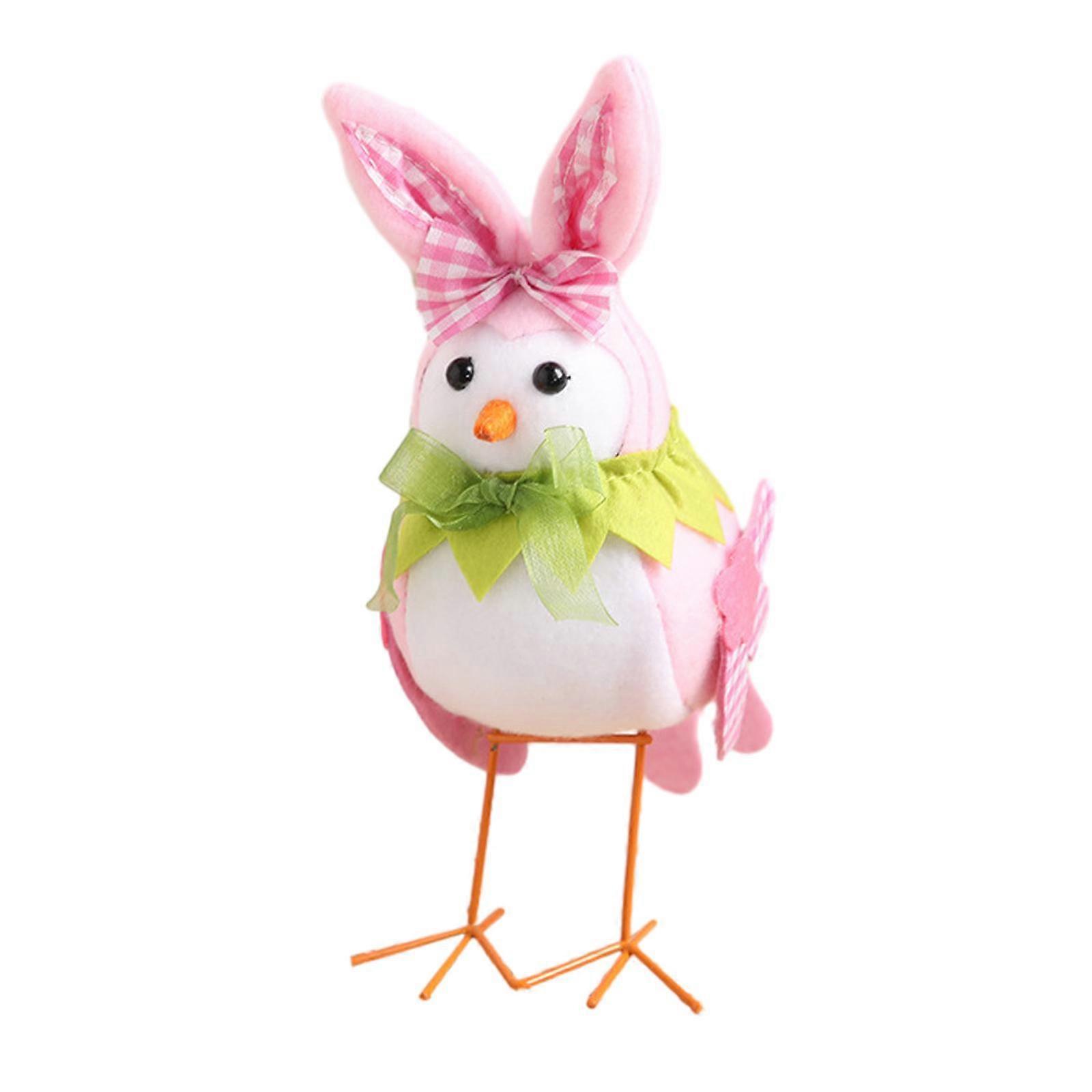 Stuffed Easter Bird Statue Doll Toy Bird Figurine Photo Props Creative Ornament
