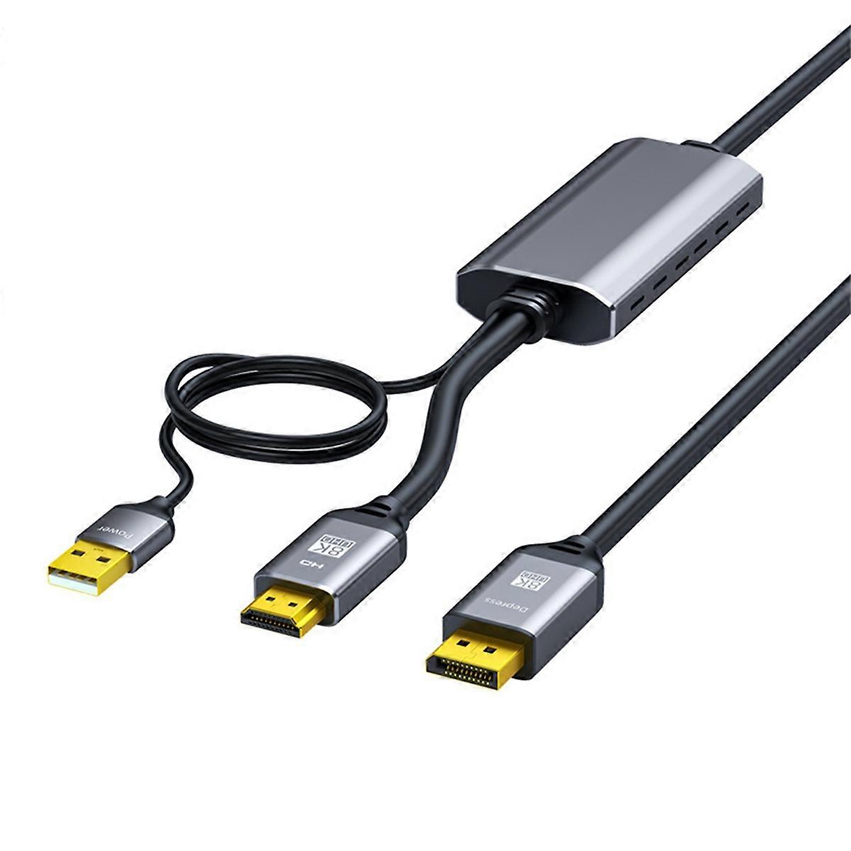 -Compatible to DP Cable 2 Meter Monitor Connection Cable