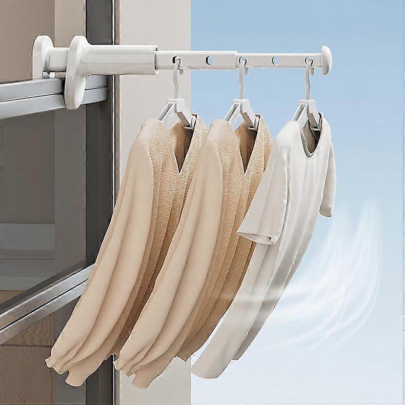 Travel Clothes Airer Small Portable Mini Clothes Dryer Wall Dryer Extendable Space Saving Suitable for Multiple Scenarios, Hanger for up to 7 Garments