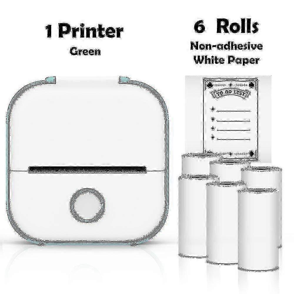 Phomemo Mini Printer Kannettava tulostin Lämpötulostustarra Langaton musteton taskutulostin Itseliimautuva tarratulostin -ys[hsf] T02