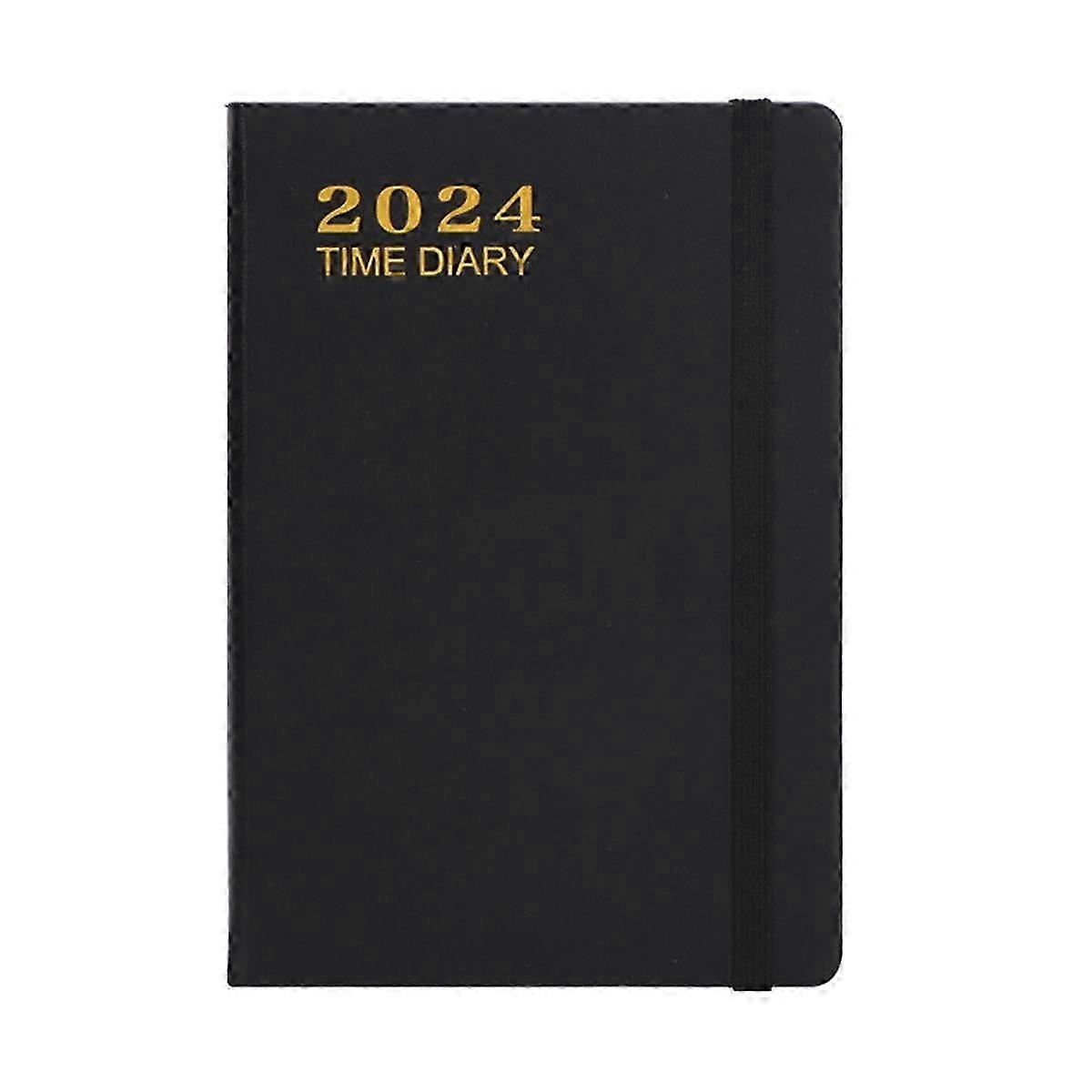 2024 Note Pages Pocket Planner Calendar 2024 , Weekly Monthly Planner with Pocket, Elastic Closure,