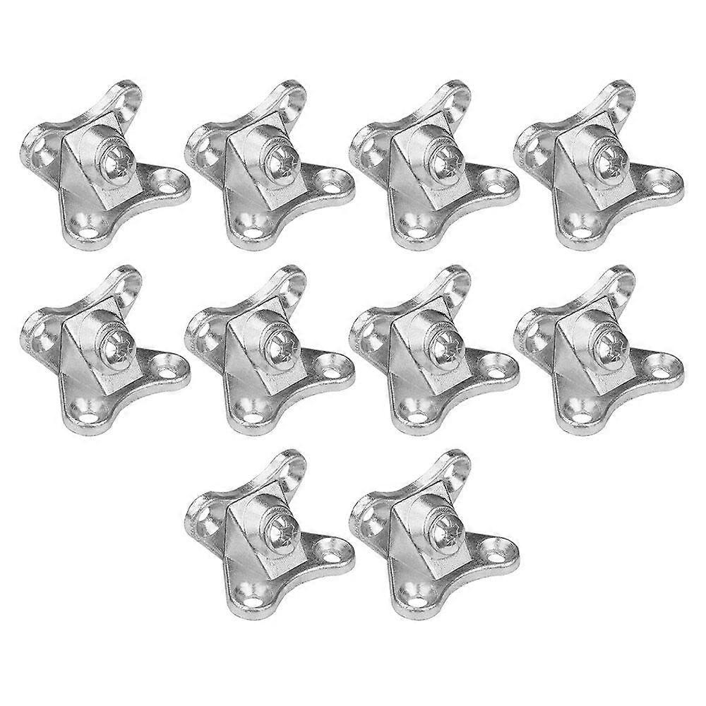 10Pcs Hardware Removable 90 Degree Furniture Corner Code Support Connector L Shape Bracket Right Angle Holder
