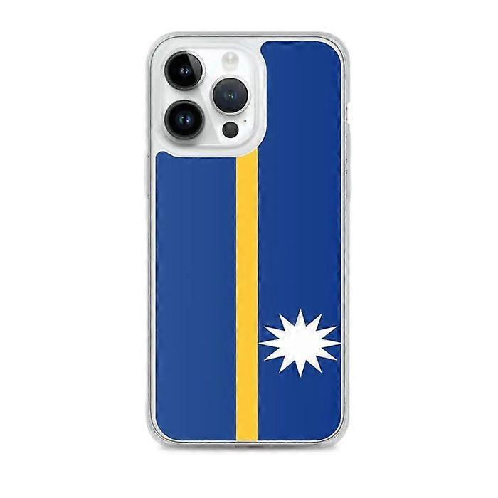 iPhone Case - Nauru - Flag - Flexible - Multicolored - Transparent TPU