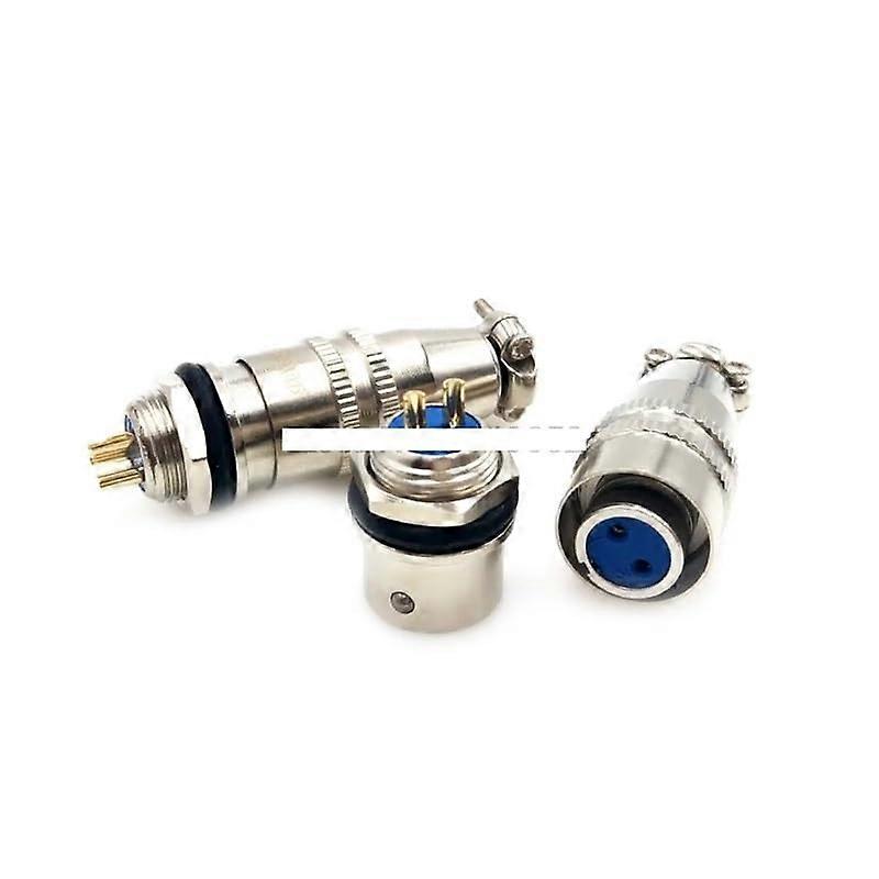 XS10 Connector 10mm PushPull Circular Quick Connector 2pin 3/4pin5pin 250V 3A Gold Plated Male and Female Plug(2 Pin)