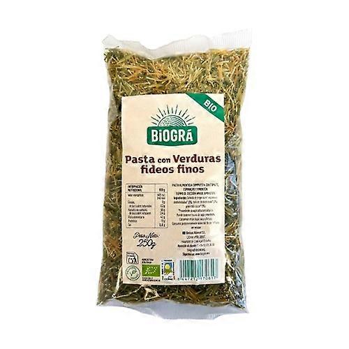 Pasta with vegetables, fine organic noodles 250 g