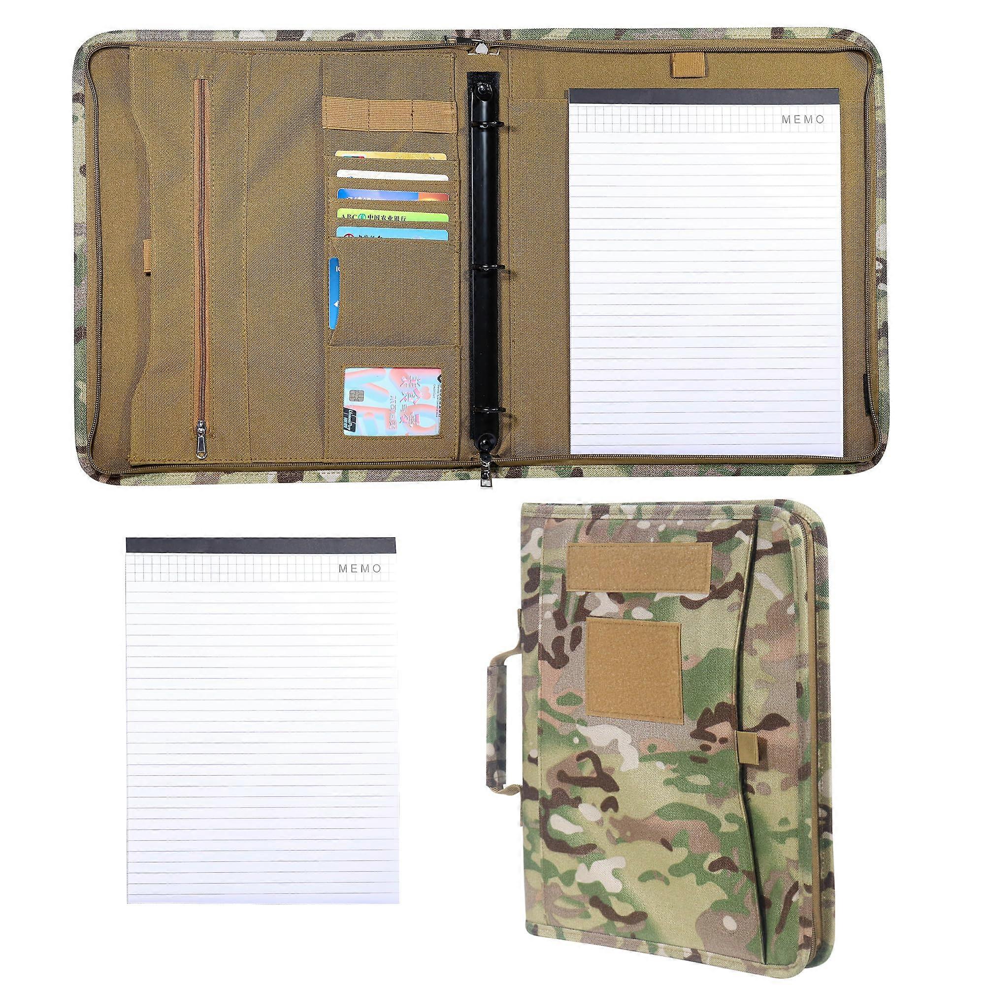 Padfolio Ring Binder with Zipper, Weatherproof Notebook, Tactical Notebook