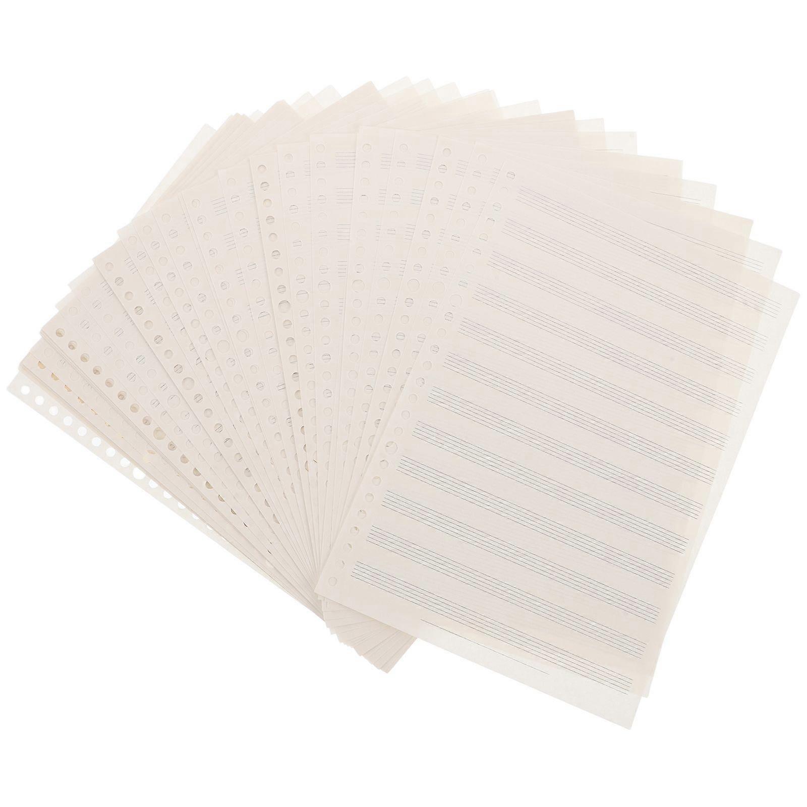 Professional Children Music Notebook with Narrow Staff Lines Loose Leaf Design for Easy Replacement Ideal for Music Schools Bands and Personal Practic