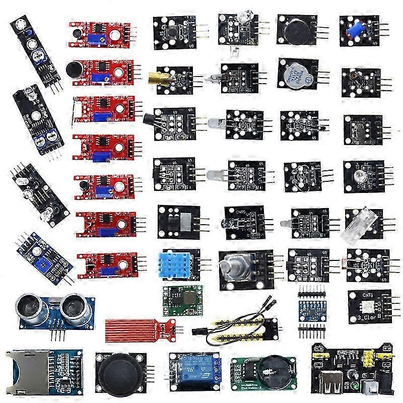 45 in 1 Sensor Modules Kit for Arduino R3 Board, Electronics Projects Starter Kit with Board Sensors