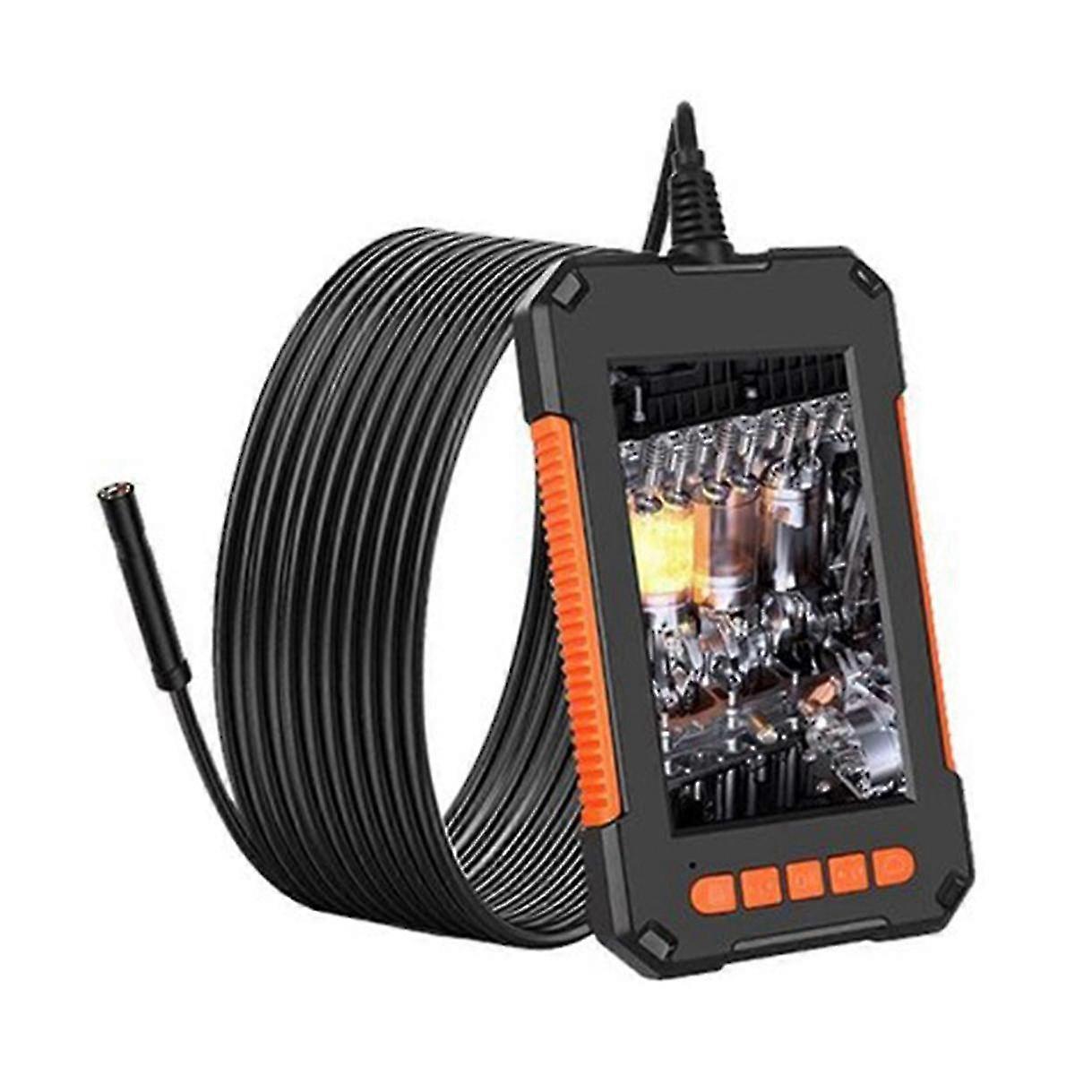 Camera 1080P 4.3 Inch IPS Single Lens Pipe Car Inspection Borescope IP68 Waterproof with 8 LED, 2M