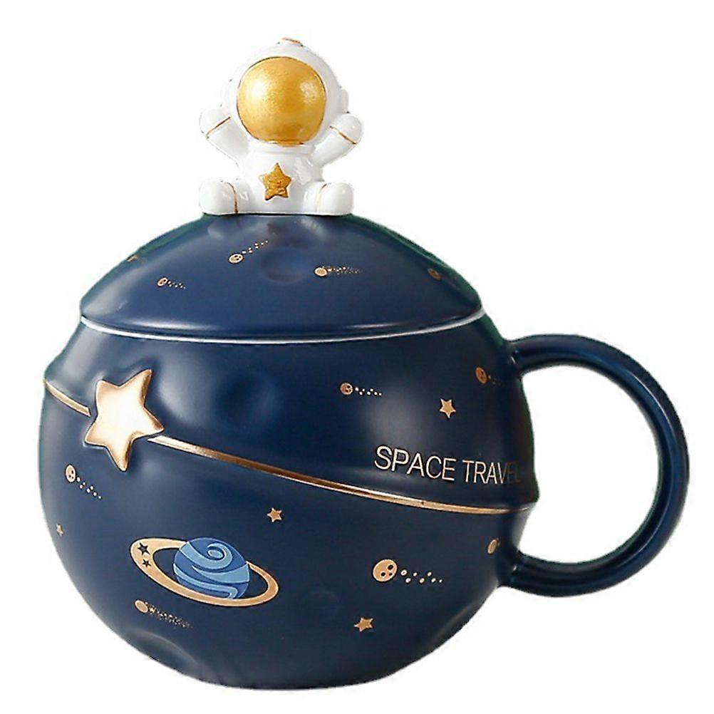 1 Set Practical Cartoon Ceramic Mug Space Astronaut Mug Ceramic Water Cup