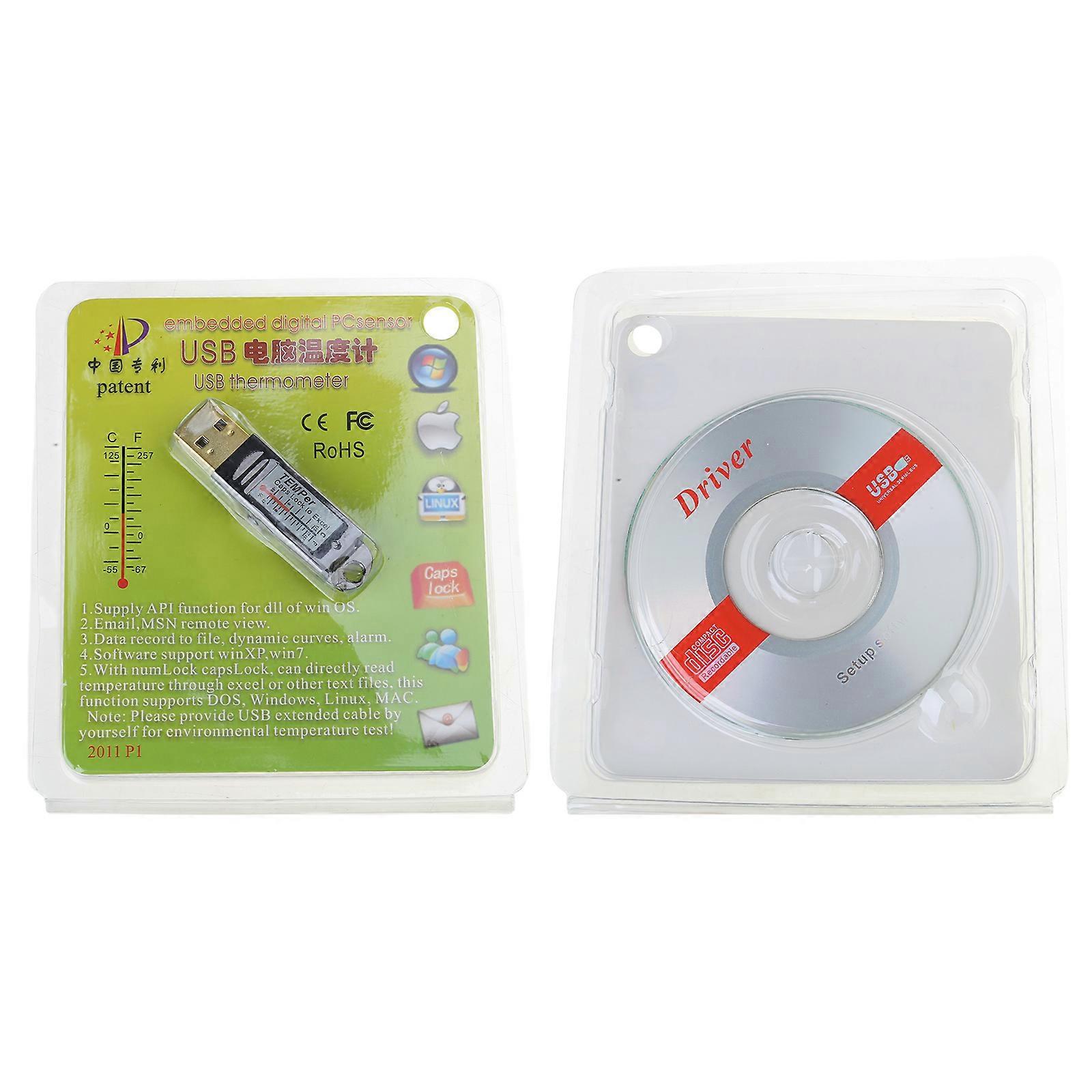 USB Sensor Control Alarm Data Logger Tester Temperature Measurement Thermometer Multicolor