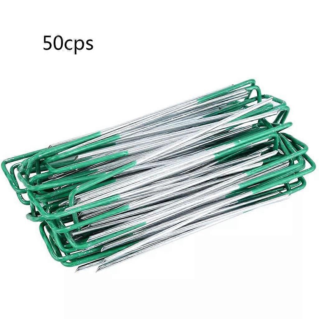 50pcs Garden Stakes Landscape for Staples U-Type Turf for Staples for Artificial Grass Rust Proof Sod Pins Securing Fenc