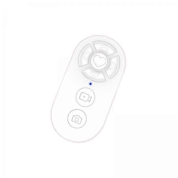 3xPhone App Page Turner Bluetooth Remote Control for Smartphones Selfie White