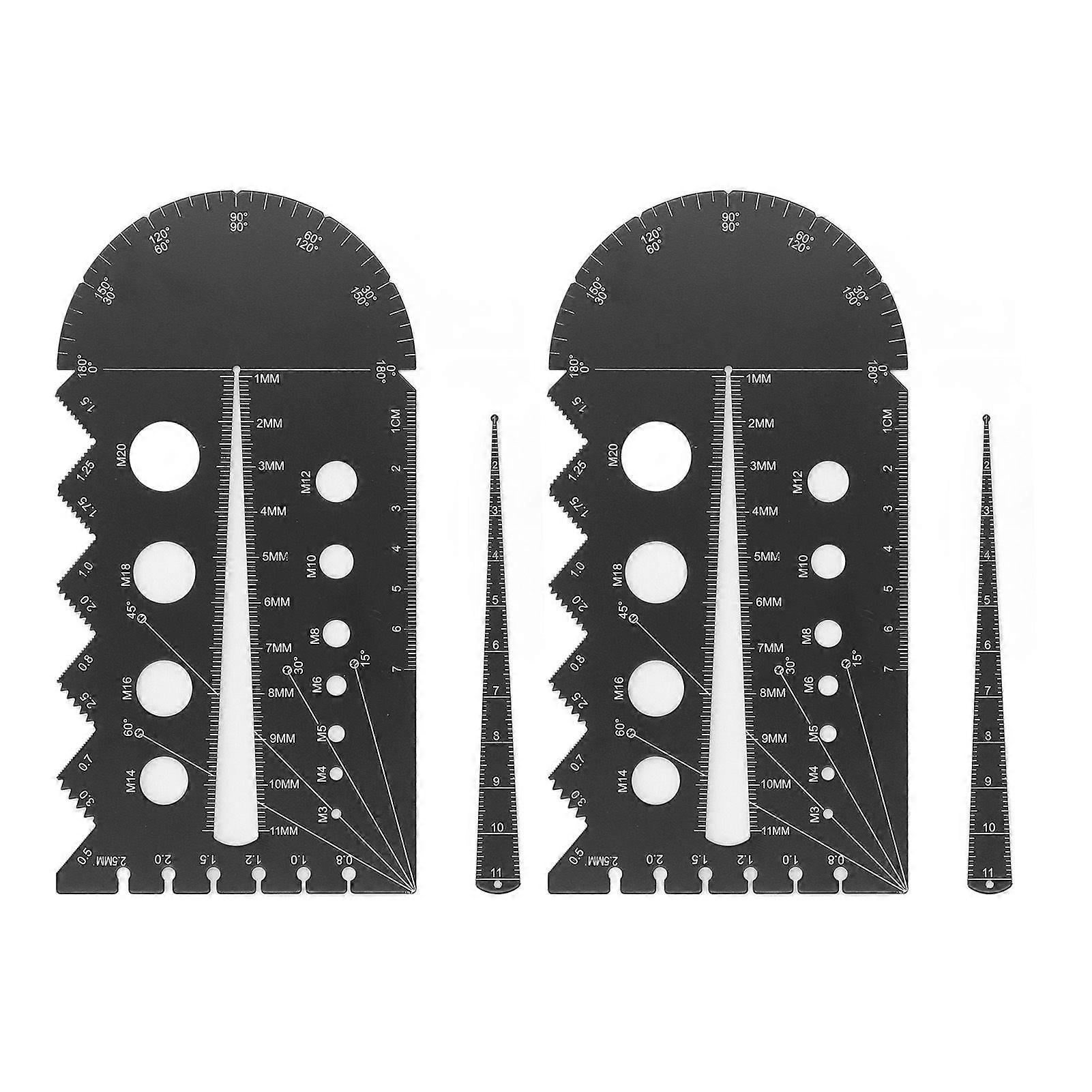 高品質(2セット販売)メートル法およびインペリアル金属ネジのネジピッチ