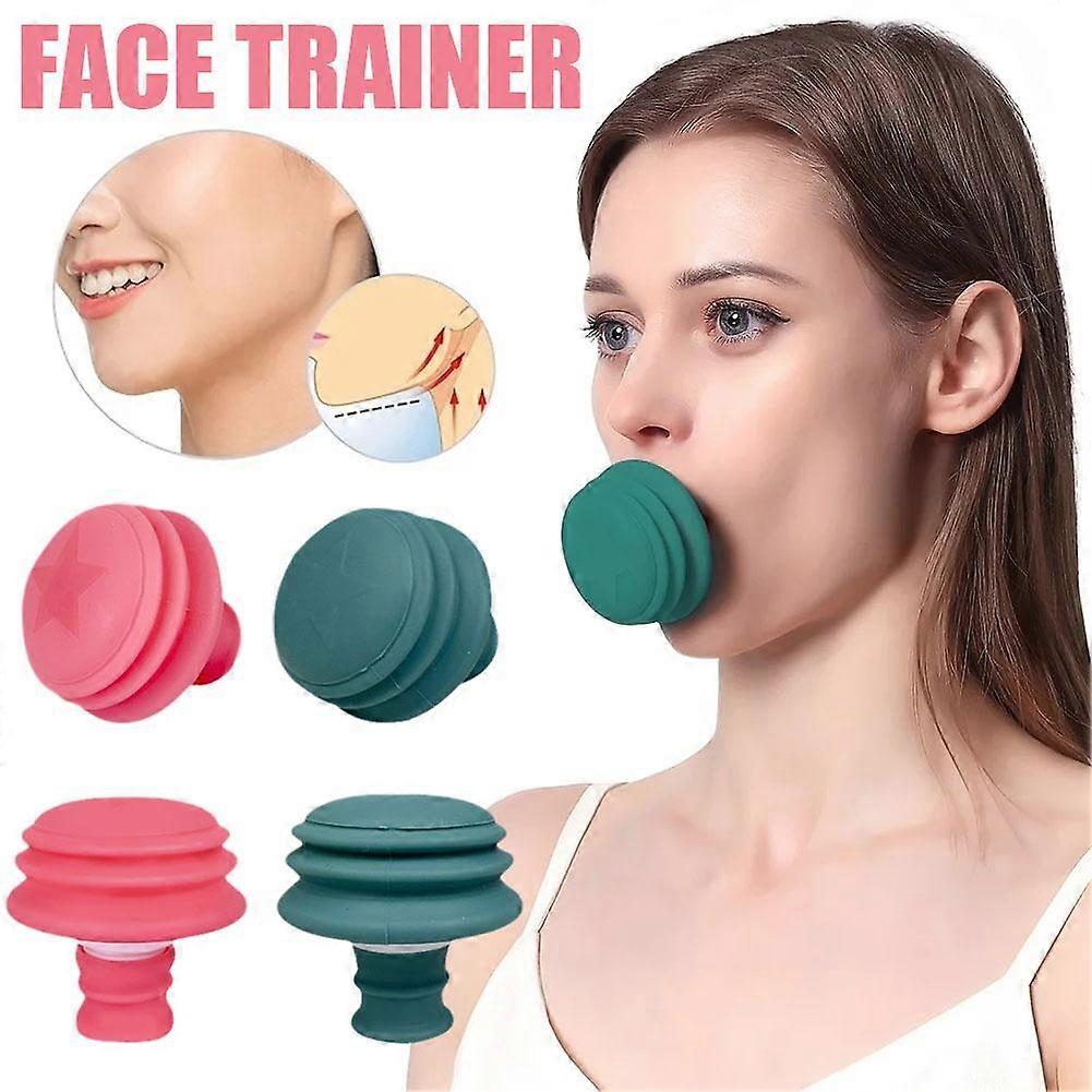 Pink Star (A)$Facial Masseter Trainer Muscle Exerciser Facial Nasal Lines Double Chin Face Lifting Firming Small V Face Shape