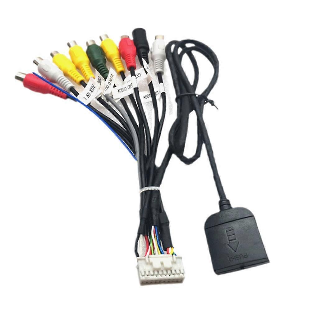 20P Plug Car Stereo Radio with RCA Output & AUX Wire Harness for High-Fidelity Sound