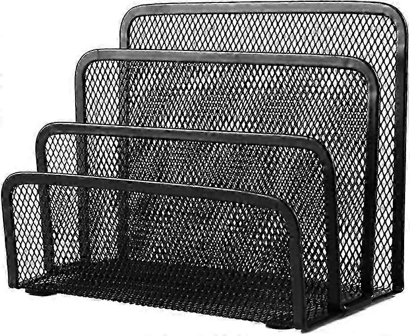 DIY Metal Mesh Letter Paper Tray File Holder 3-Tier Storage Organizer for Efficient Office Organization