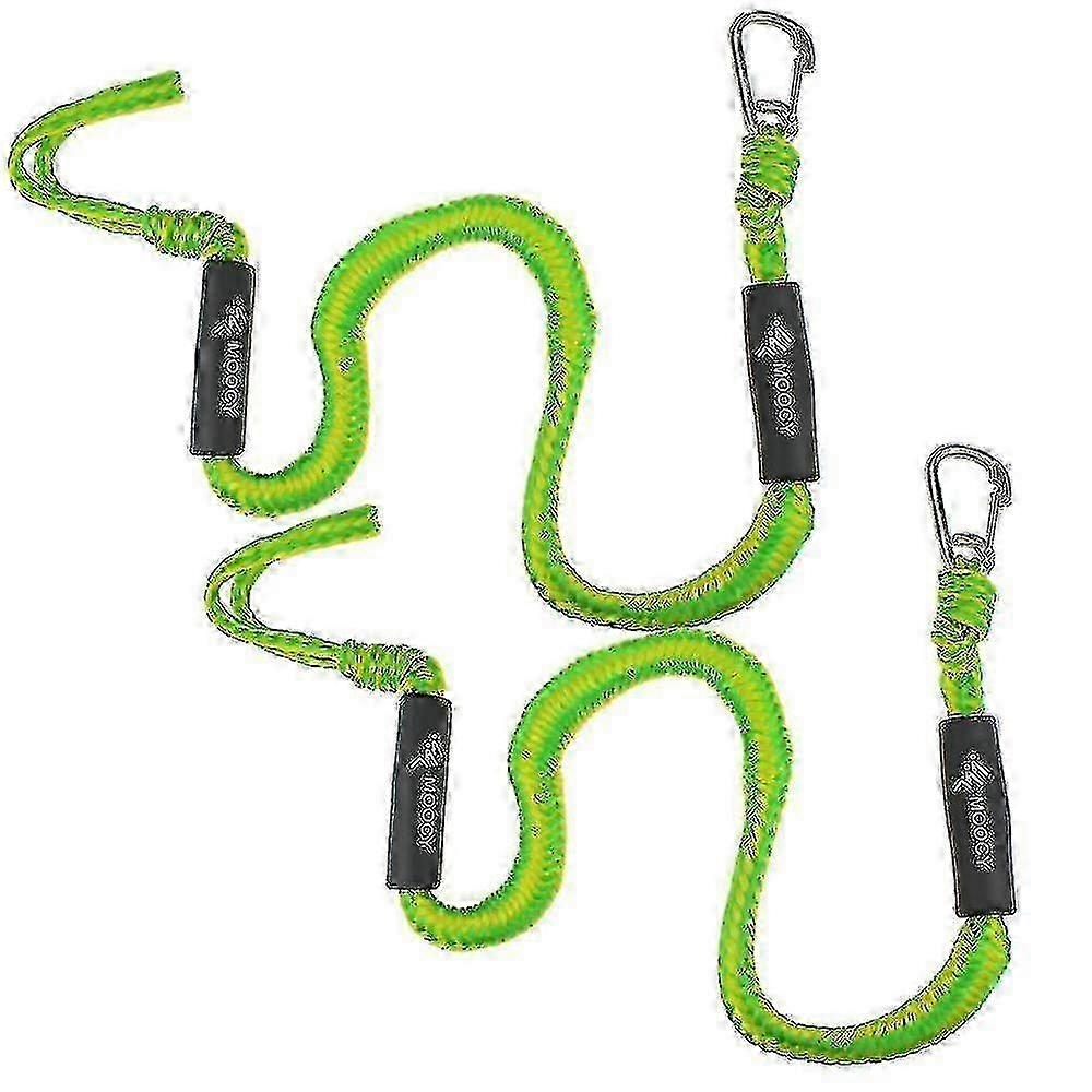 2024 2er-Pack Boot Bungee Dock Leine mit Haken - Festmacherseil für Boote, Ponton & Jetski
