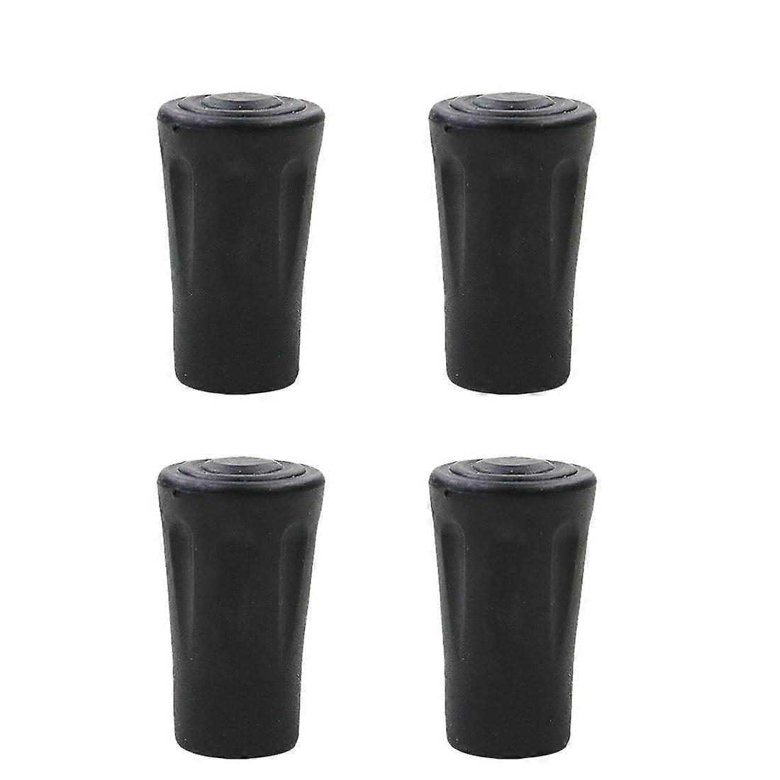 Pack of 4 Walking Stick Rubber Buffer Toe Cap Rubber End Caps Rubber End Caps for Nordic Walking Poles Protective Caps Rubber Replacement Caps