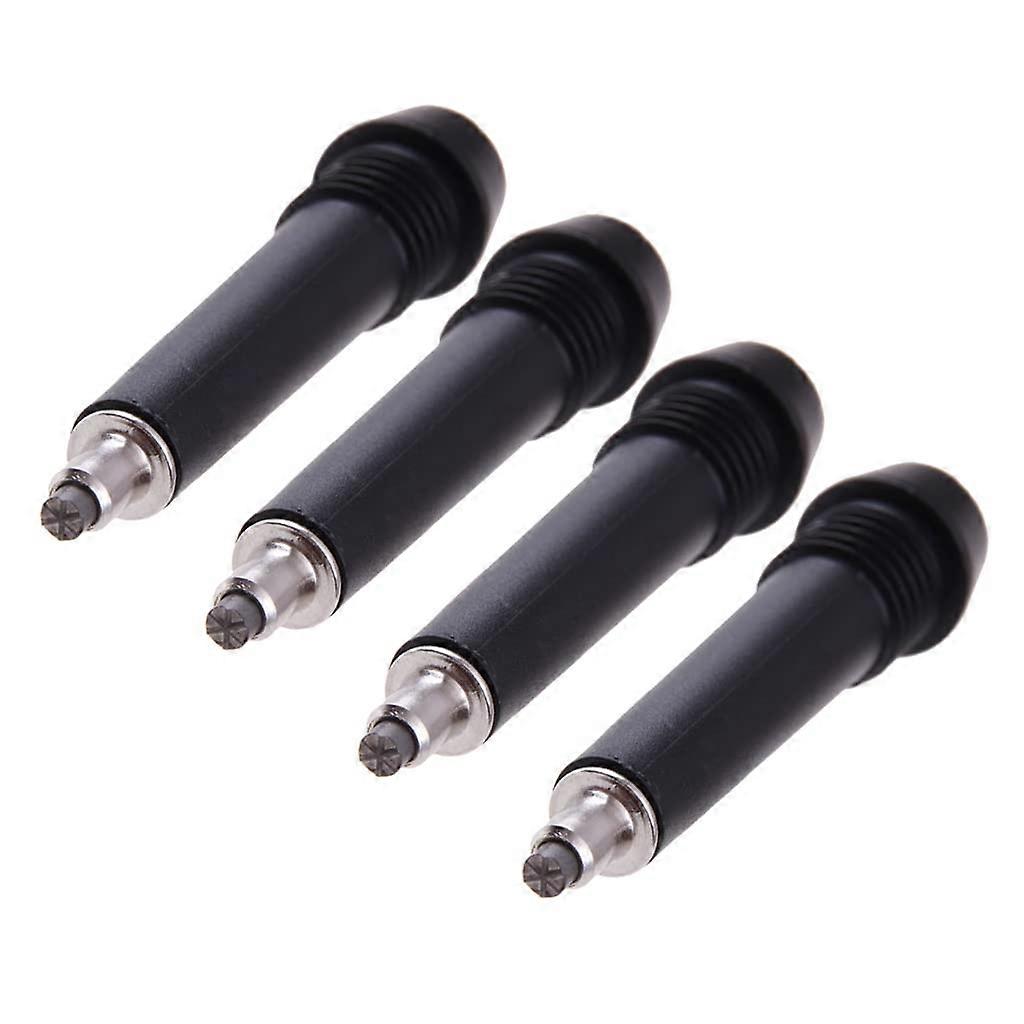 4 Pack Trekking Pole Tips Replacement, Compatible with Standard Trekking Poles, Durable Rubber Material, Universal Fit