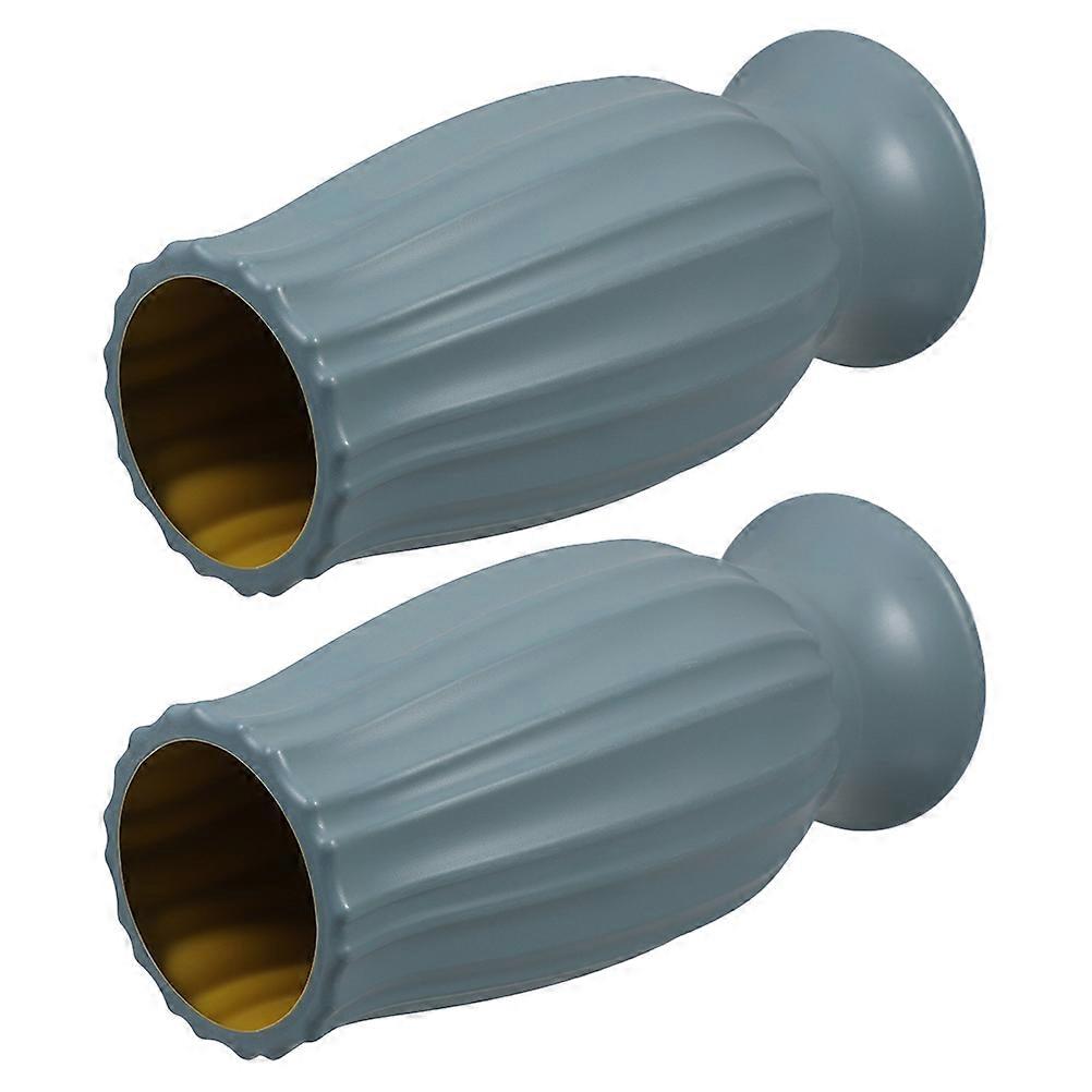2pcs Cemetery Vases for Grave Decorations Elegant Floral Holders for Tombstone Markers Suitable for Fresh or Artificial Flowers Creating a Serene