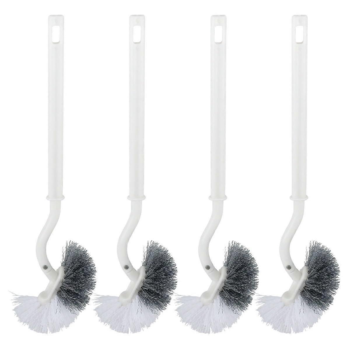 Toilet Brush with Edge Cleaner, Long Handle, Deep Cleaning Dead Corners