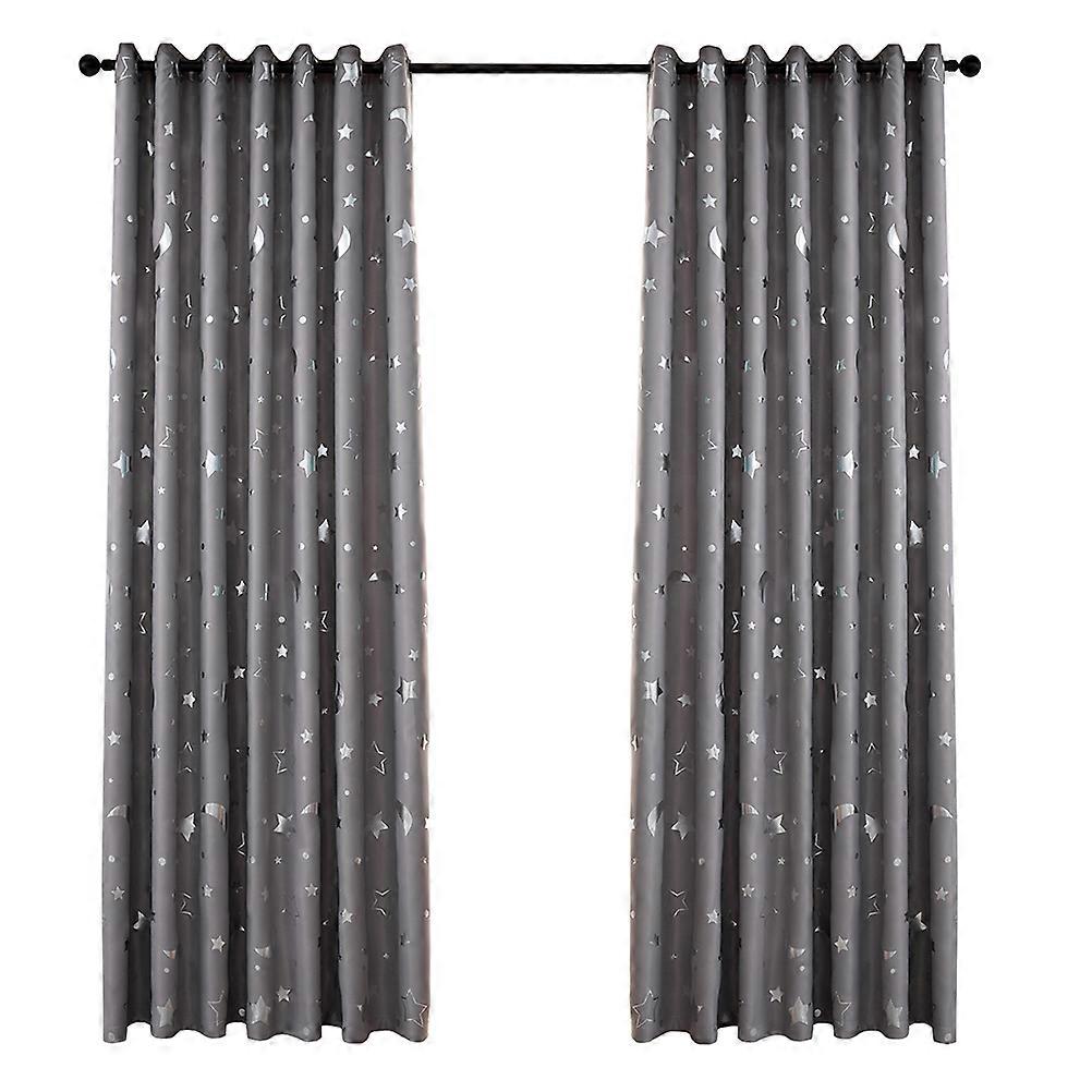 Sun And Moon Blackout Curtains Insulated Curtain For Living Room 100x250cm 1Pc