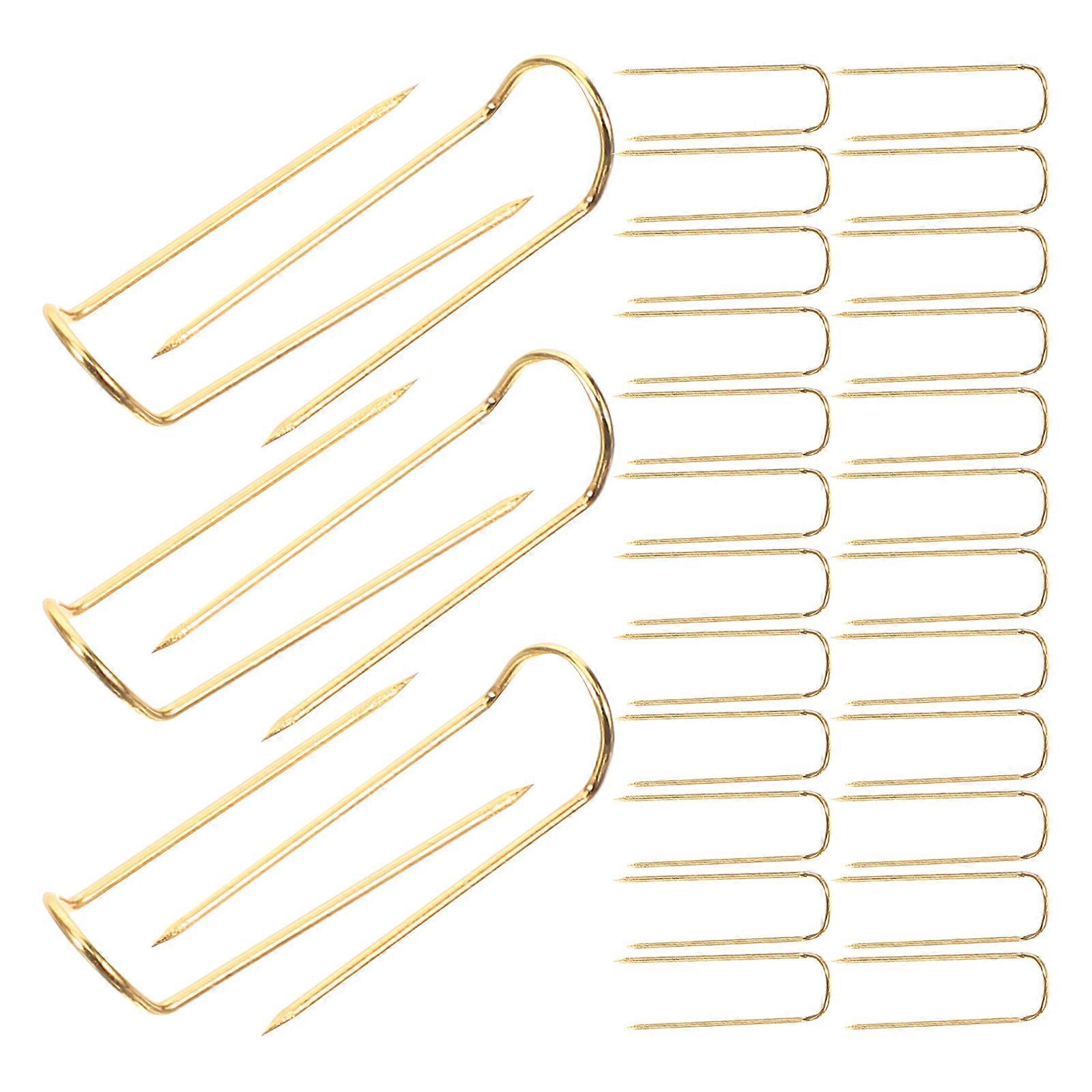 Sewing Fixed Needle Metal Sewing Needles Decorations Compact Blocking Needle 50Pcs