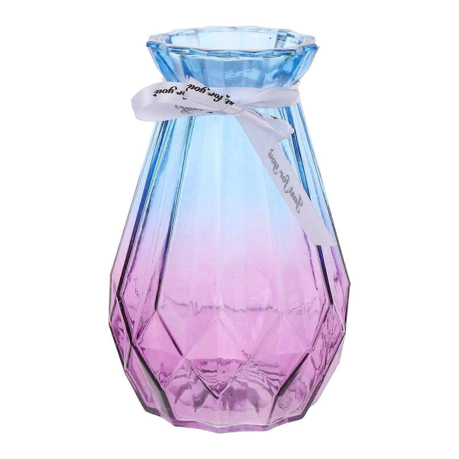 مزهرية زجاجية مائية متدرجة للزهور المجففة - تصميم حديث مع قاعدة مستقرة لديكور المكتب والشرفة والمهرجانات
