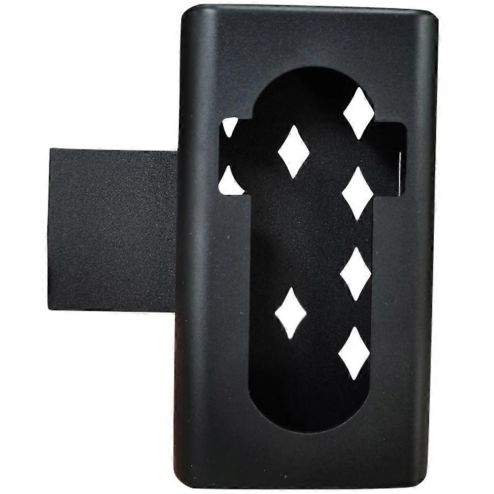 No-Drill Doorbell Mount Sturdy Doorbell Rack Daily Use Rectangular Shape Plastic Material Heat Dissipation 1Set