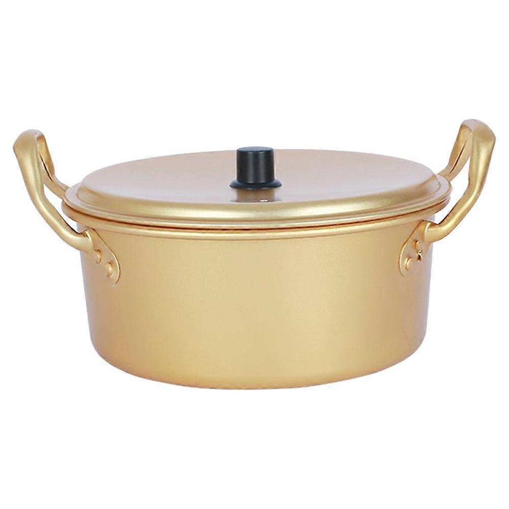 Lightweight Aluminum Ramen Noodle Pot with Lid and Double Handles for Camping, Hiking, Picnics, and Dinner Parties – Instant Noodle Cookware