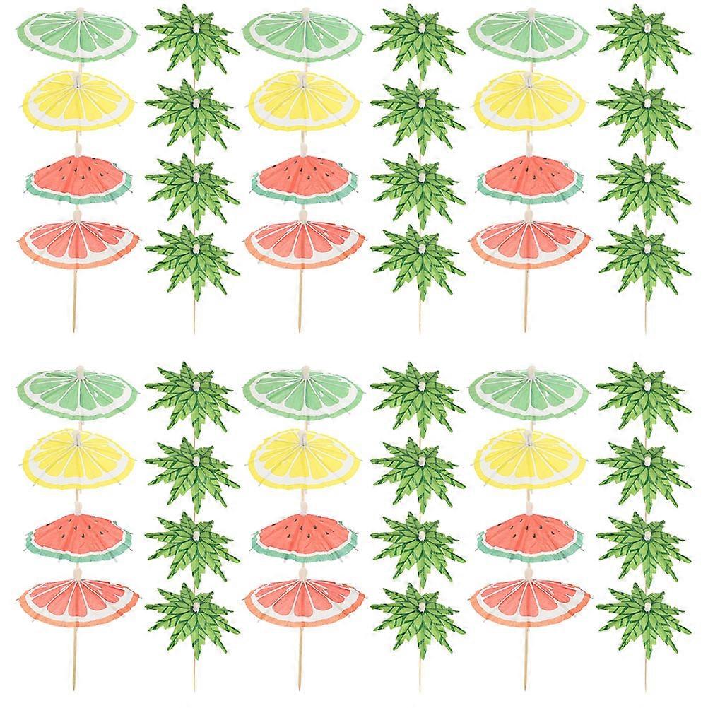 Drinkware Accessories Paper Umbrellas Picks For Hawaiian Cocktail 10X8.5X8.5CM Decoration 100Pcs