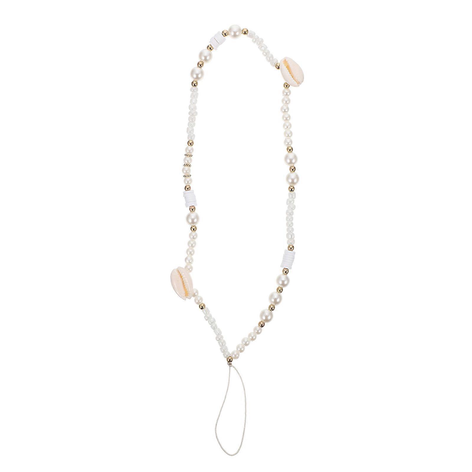 Phone Chain Charm Bohemian Decorative Anti Lost Beaded Strap 7.9X0.8X0.4in 1Pack