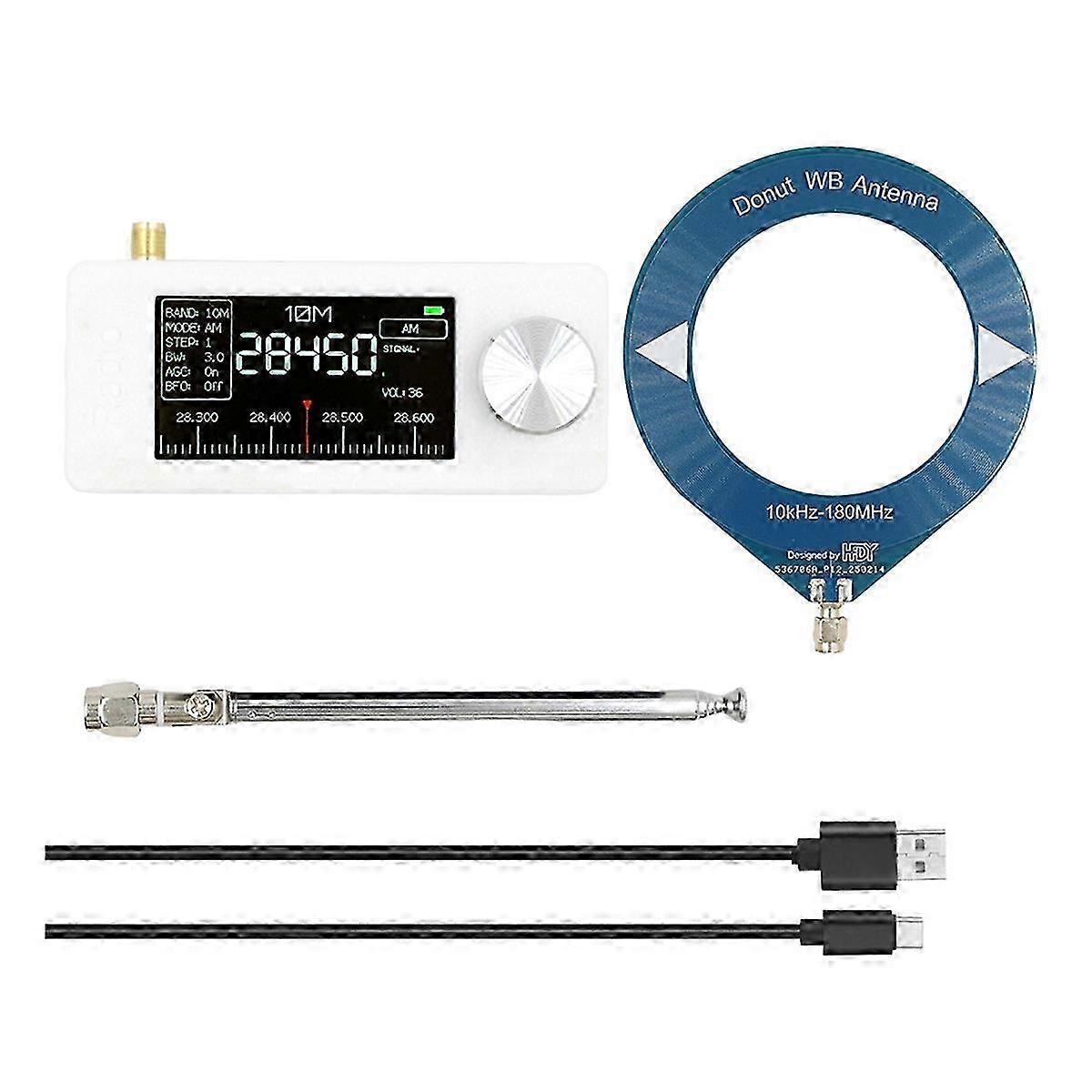 10-180MHz Mini SI4732 SMA Interface Mini Loop Antenna Radio hwy