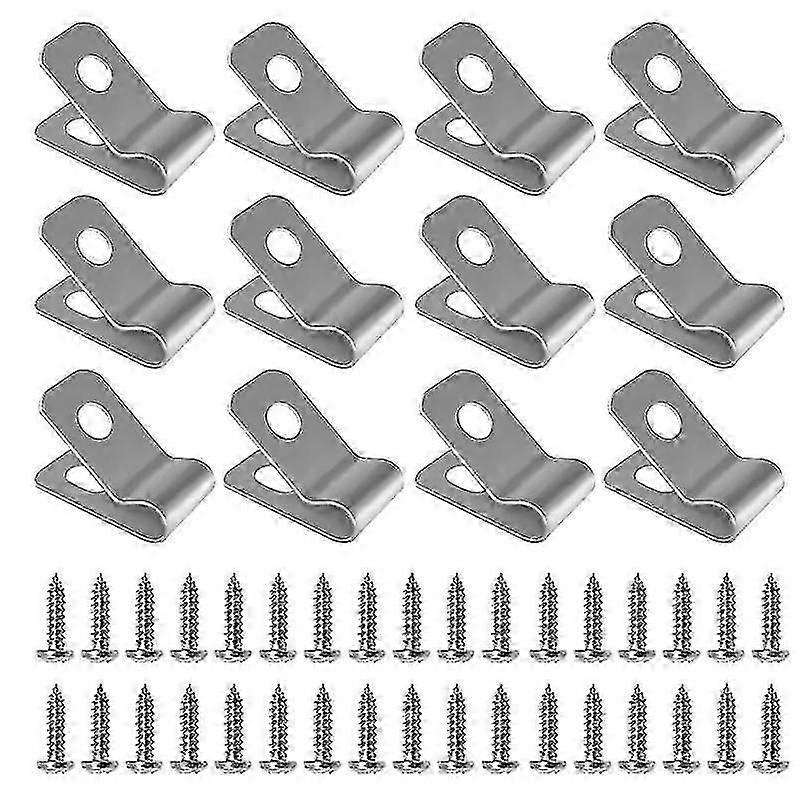 100個のフェンスワイヤークランプネジ付きステンレス鋼防錆クリップ12-16ゲージガーデンYa