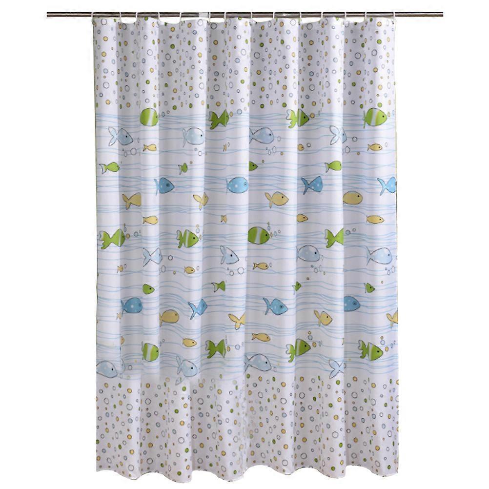 Decorative Shower Curtain Waterproof Thicken Bathing Curtain Charming Bathroom Decor Rectangular Assorted Color 200x180cm Quick Drying 1Pack