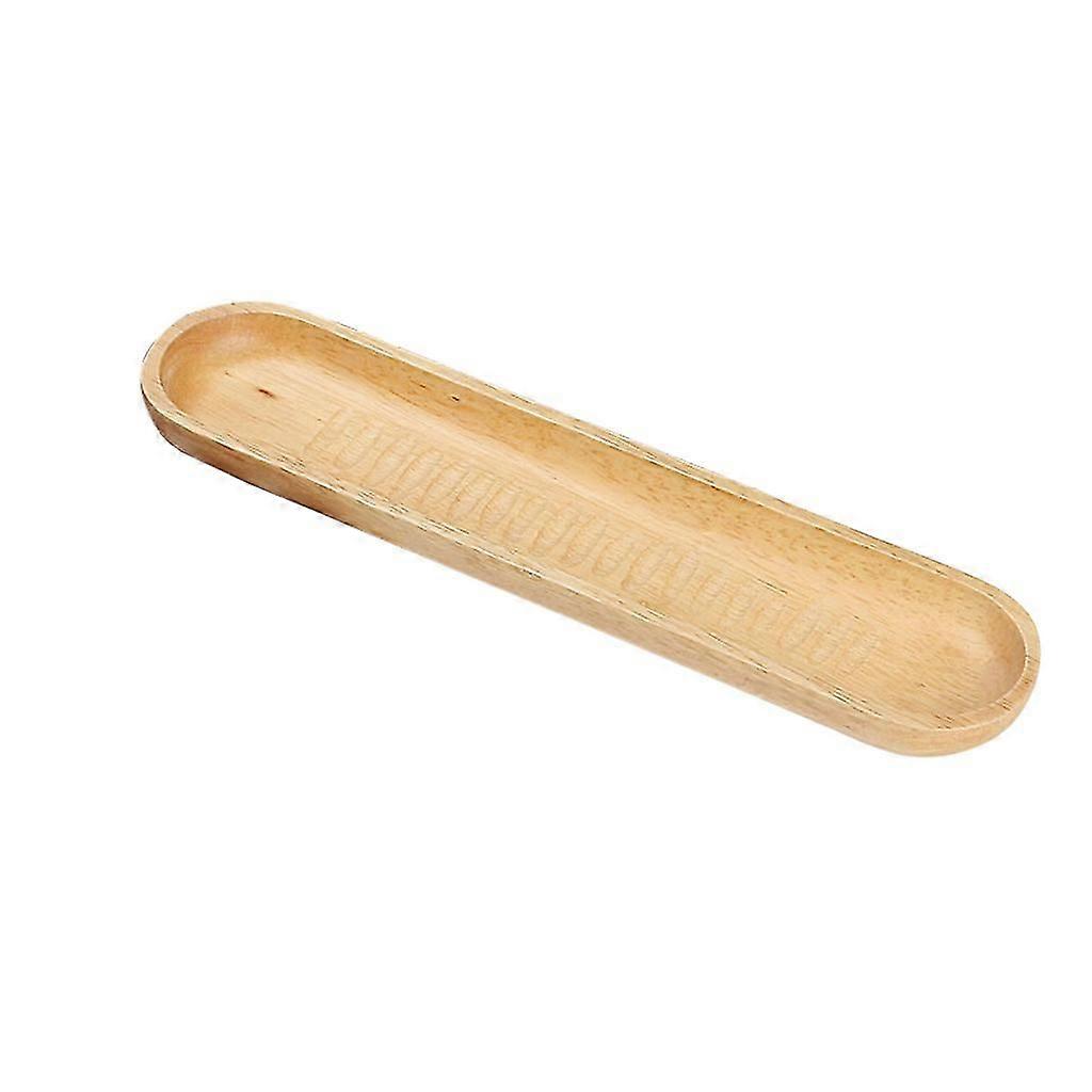 Hölzernes Serviertablett Teller Tee Essen Sushi Platte Home Decorations 27x6x2cm