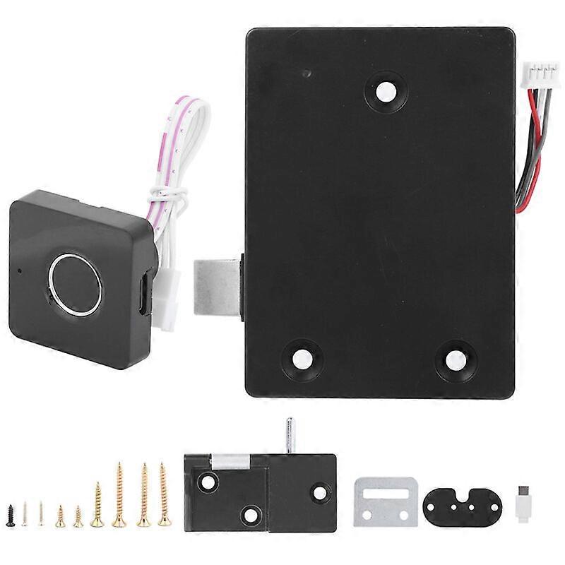 Smart Biometric Fingerprint Lock Quick Unlock USB Charging for Storage Cabinet Box Cupboard