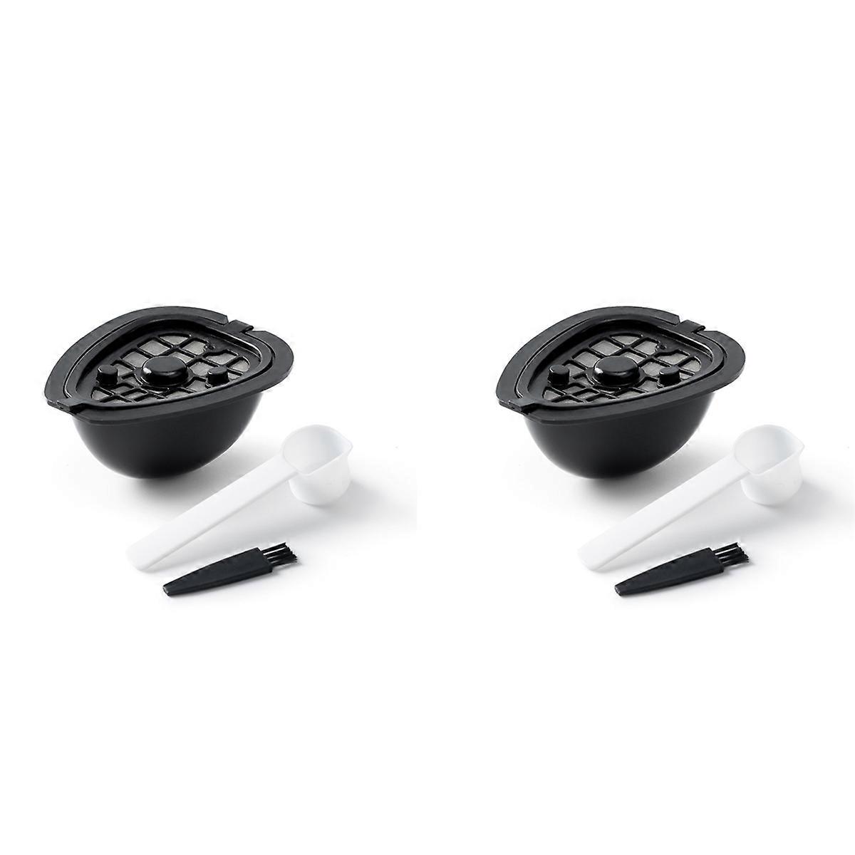 2In1 Coffee Capsule Pod for 9662.62 Machine Refillable Filter Pod Replacement Coffee Capsule and Tea