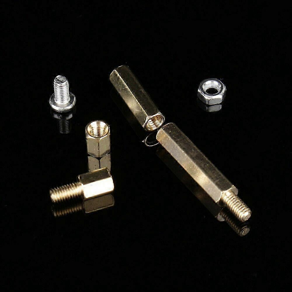 910 Teile/satz M3 Männlich Weiblich Hex Messing Abstandshalter Abstandshalter Kit mit Schraube Mutter und Unterlegscheibe PCB Motherboard Abstandshalter Sortiment Kit