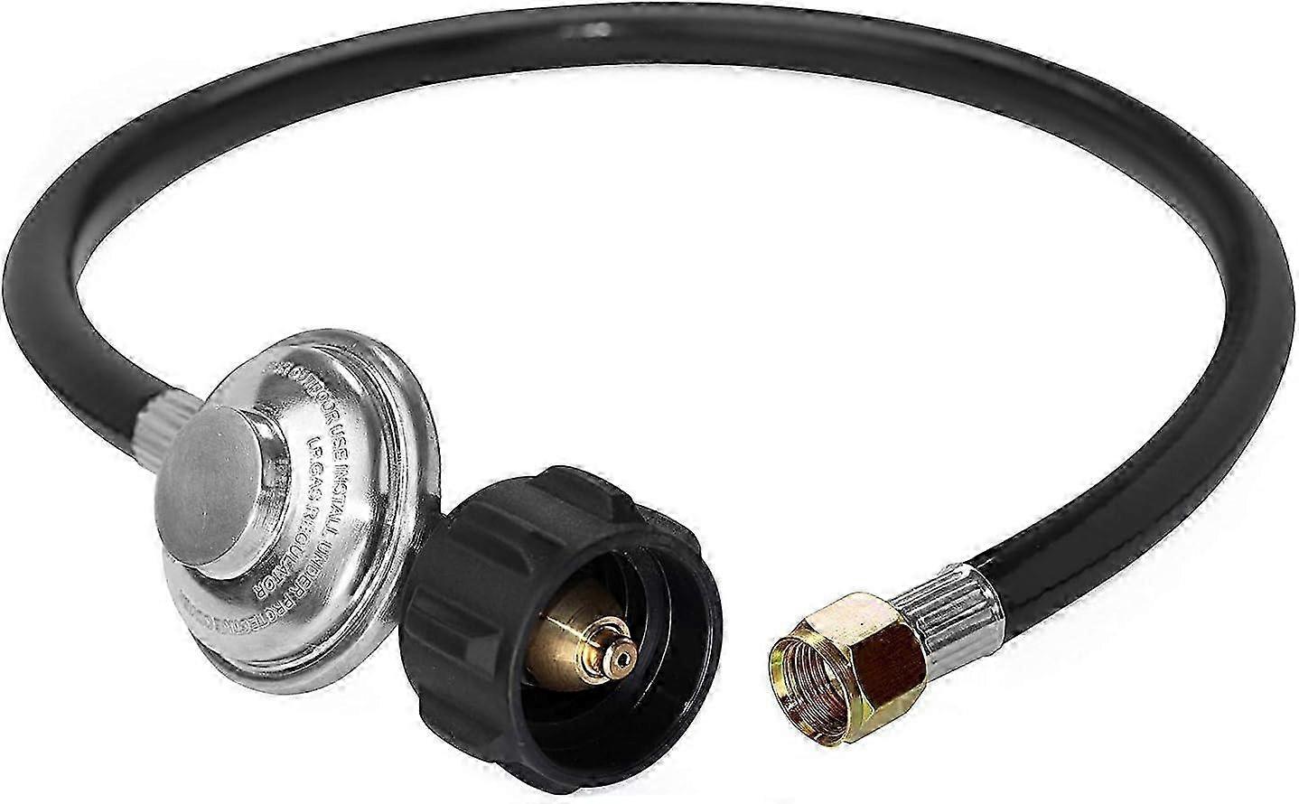 Universal Propane Regulator and Hose Replacement Parts for Most LP Gas Grills and Fire Pits, 2 Feet