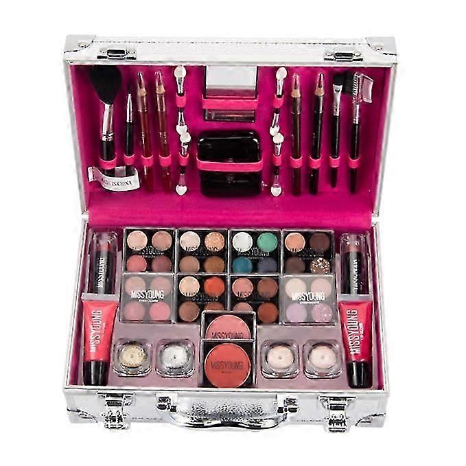 POPFEEL 8/56Pcs Full Professional Makeup Kit Eyeshadow, LipGloss,Lipstick,Brushes,Eyebrow,Concealer