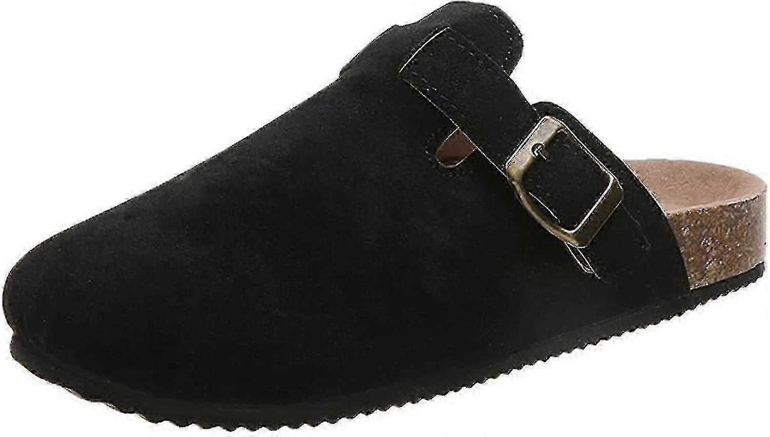 Boston Clogs For Women Boston Clogs Dupes Suede Soft Leather Clogs Classic Cork Clog Antislip Sole Slippers Waterproof Mules