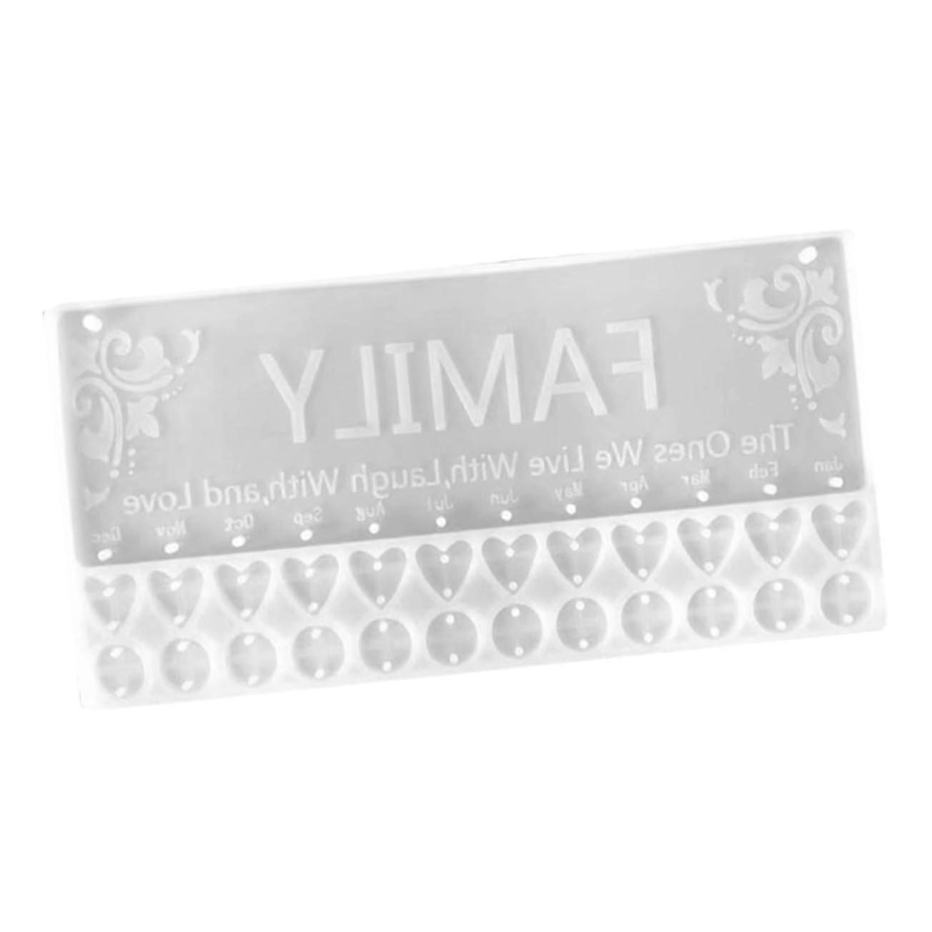 Crystal Epoxy Mold Silicone DIY Hanging Tag Labels Transparent Flexible For Epoxy Casting