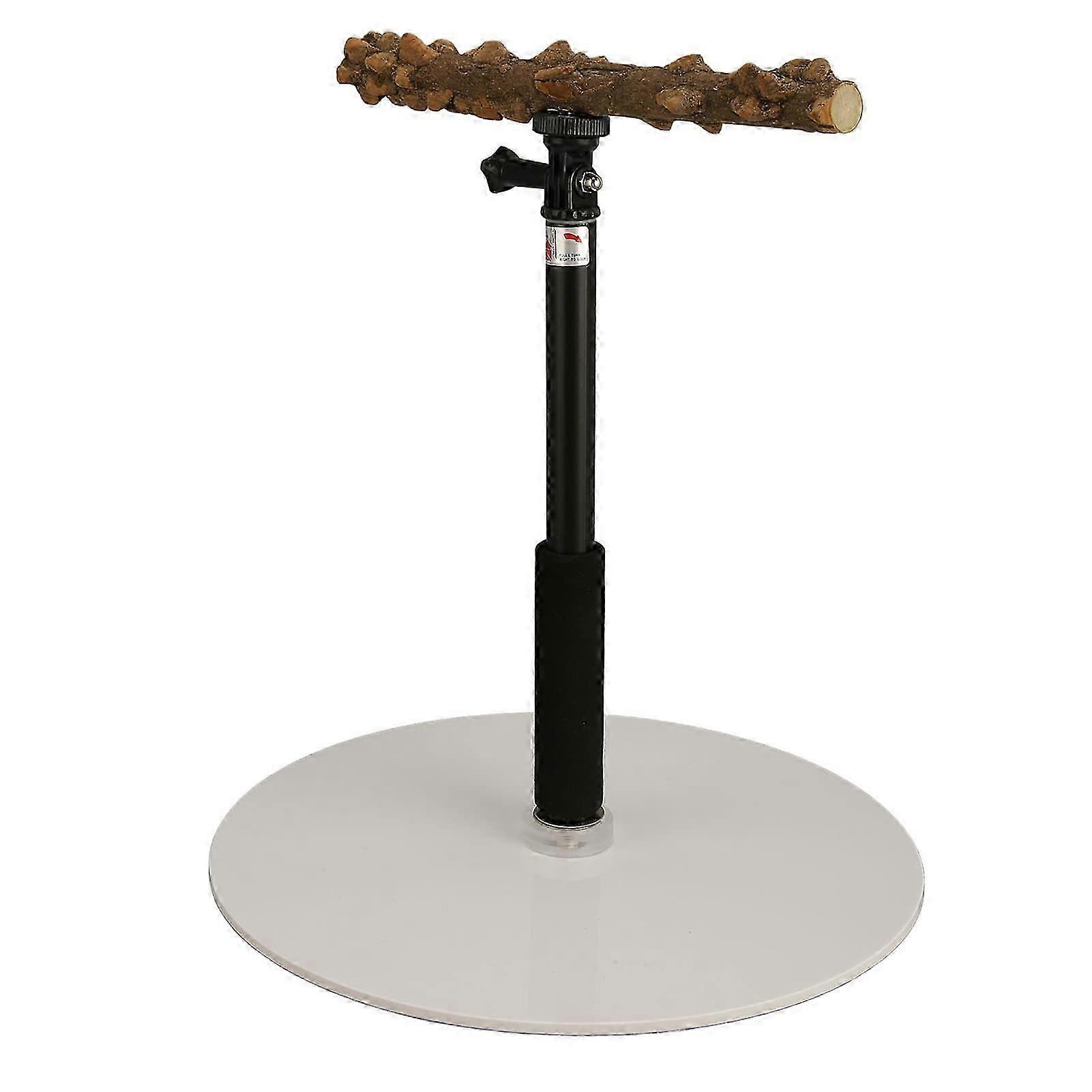 Natural Wood Bird Perch Stand, Portable Detachable Parrot Play Stand Bird Play Stand Parrots Playground Adjustable Bird Perch for Indoor Outdoor Trave