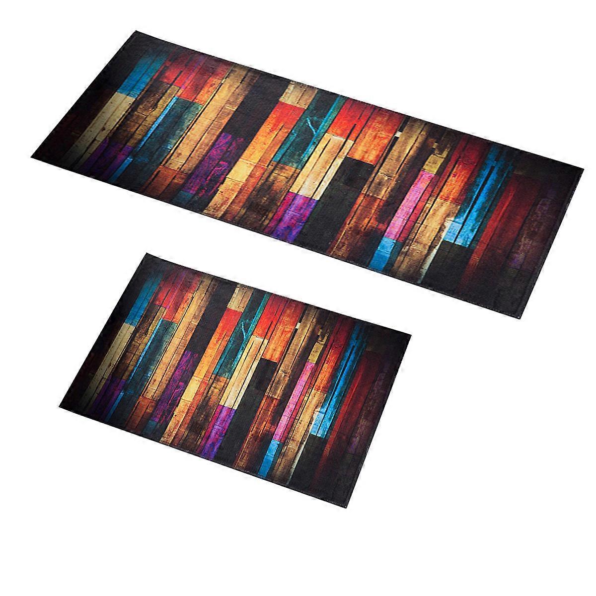 Decorative Floor Mat Non-Slip Bathmat For Bathroom Kitchen Water-Absorbing Multi-Color 40x100cm 1Pack