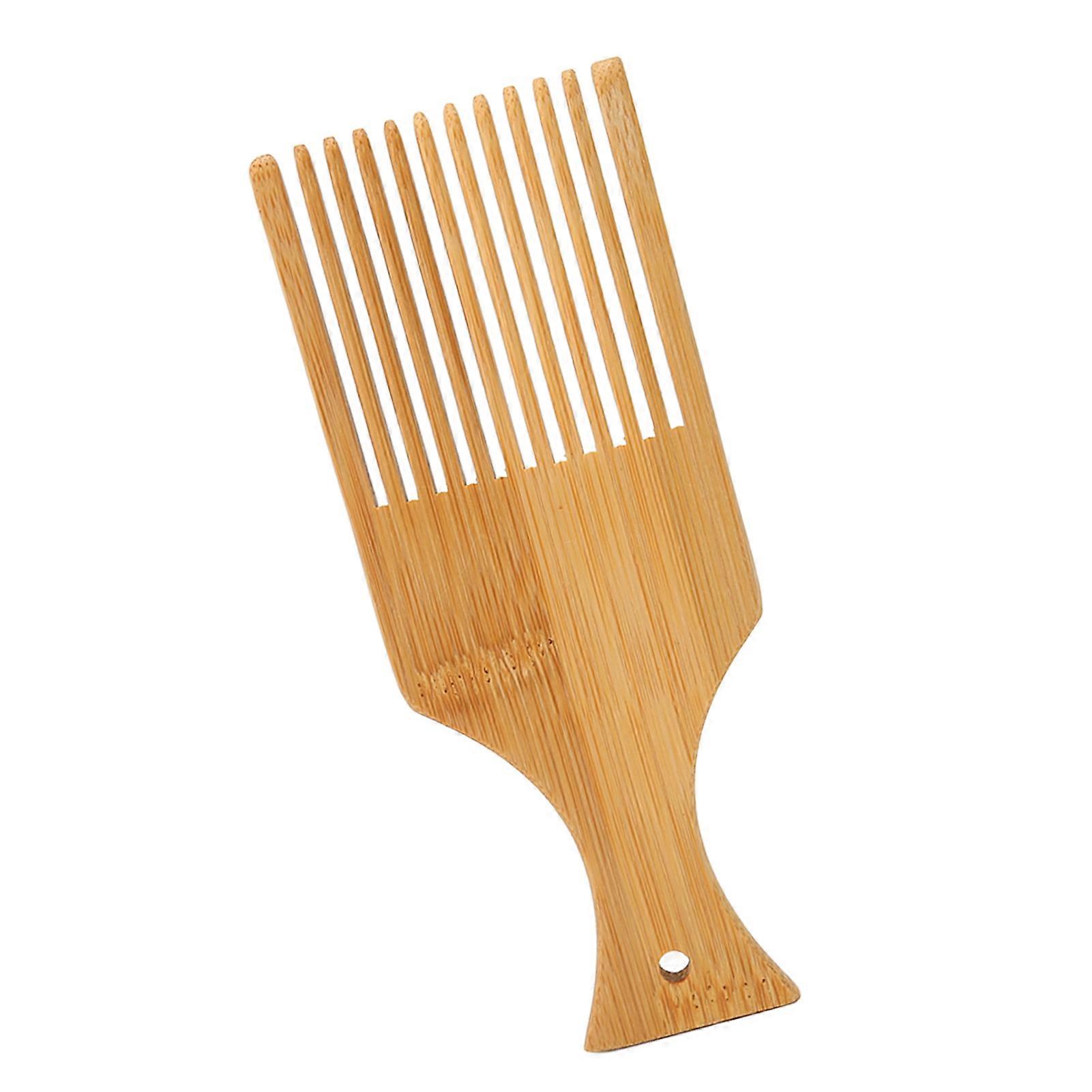 Tapestry Weaving Comb with Small Hole DIY Multipurpose Wooden Weaving Comb for Hair Beard 