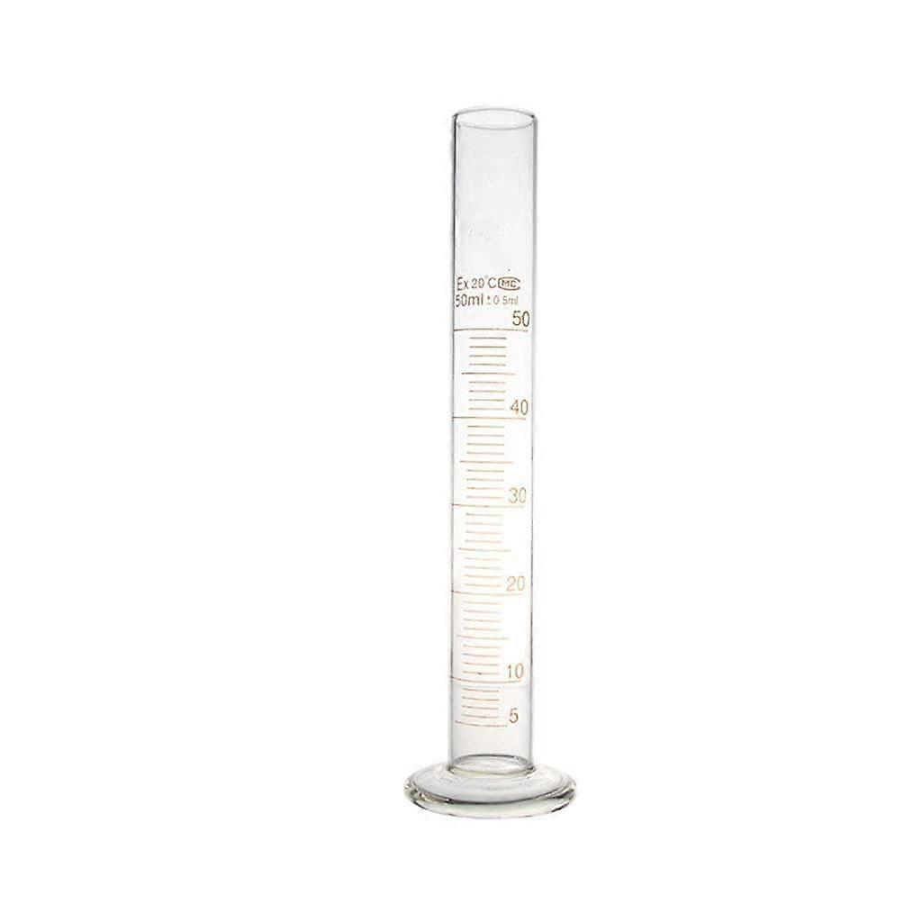 Glass Measuring Cylinder with Clear Scale Measuring Cylinder  Measuring Cylinder Scale 5/10/25/50ml 50 Ml