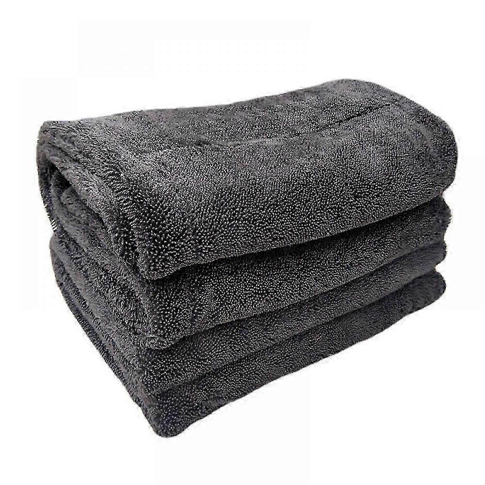 Double-layer twisted woven cloth for cleaning and absorbing water for car washing towel, thickened microfiber cloth 40*60CM